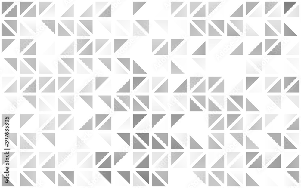 Light Silver, Gray vector seamless template with crystals, triangles.