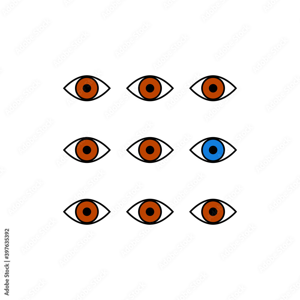 Concept of unique vision, individuality Concept of unique vision, individuality