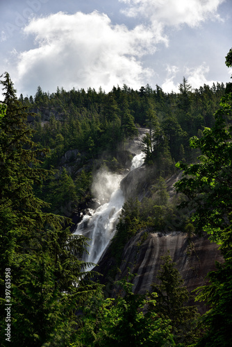 Shannon Falls near Squamish  British Columbia  Canada