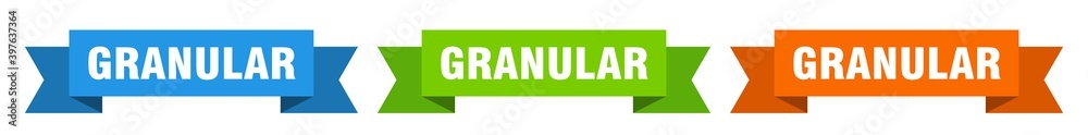 granular ribbon. granular isolated paper sign. banner granular ribbon. granular isolated paper sign. banner