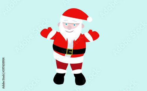 Feliz Natal. Papai Noel. Mensagem para impressao.