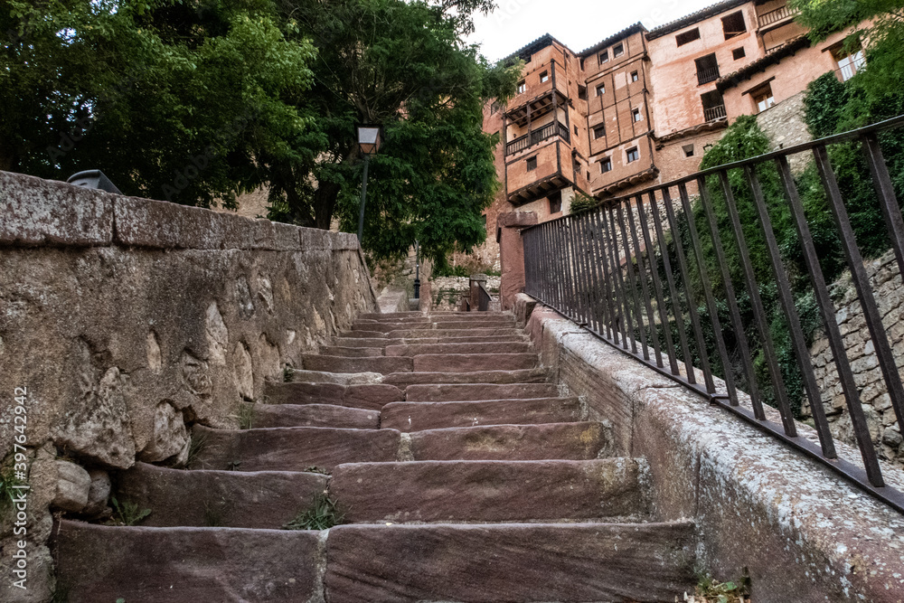 Town stone stairs
