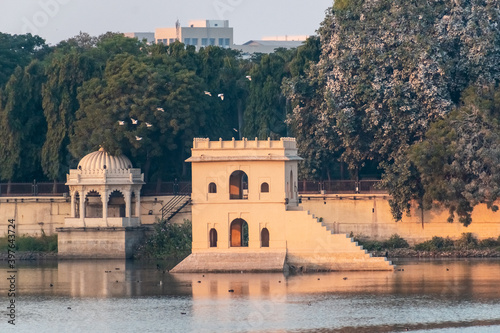 A beautiful pavilion at the Lakhota Palace in Jamnagar photo