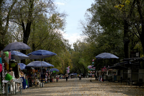 Pictures of Chapultepec park and reforma avenue in Mexico city during covid pandemic 2020