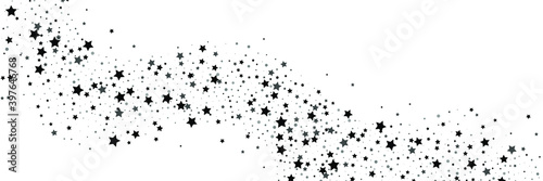 Shooting stars confetti. Black  white colors. Festive background. Abstract texture on a white background. Design element. Vector illustration  eps 10.
