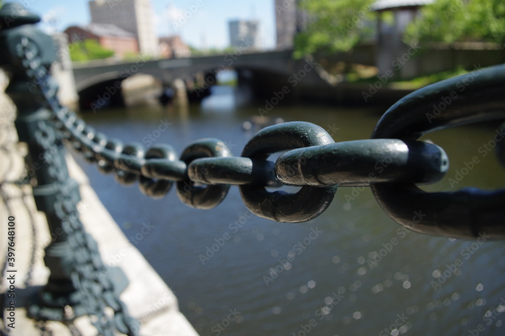 Naklejka premium chain fencing 