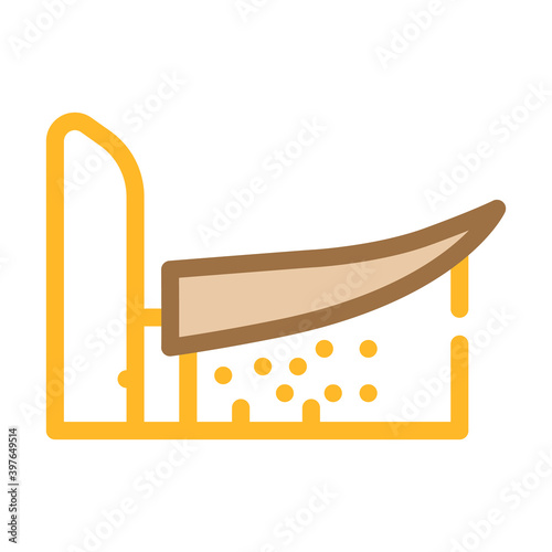 notre dame du haut color icon vector illustration