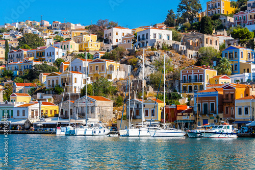 Symi Island view in Greece. © nejdetduzen
