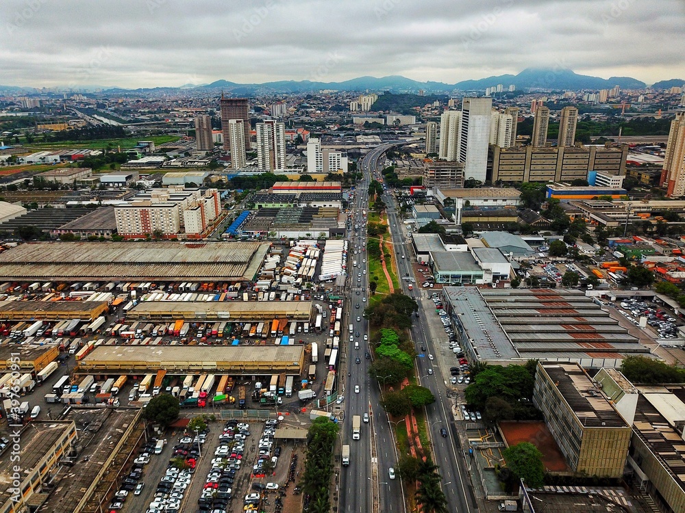 Fototapeta premium view of the city
