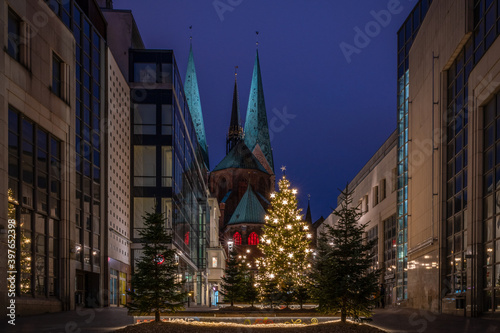 Fototapeta Naklejka Na Ścianę i Meble -  Weihnachtsstimmung in Lübeck