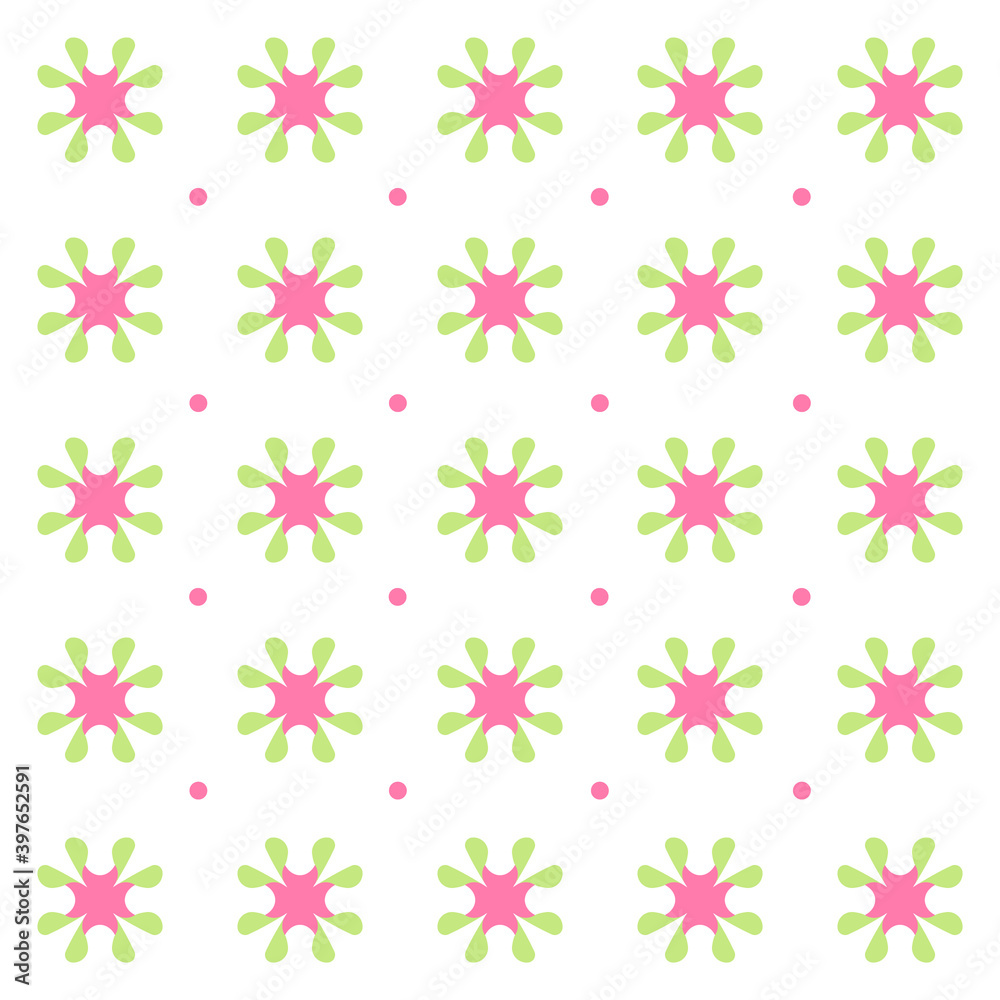 flower pastel simple minimalist seamless pattern