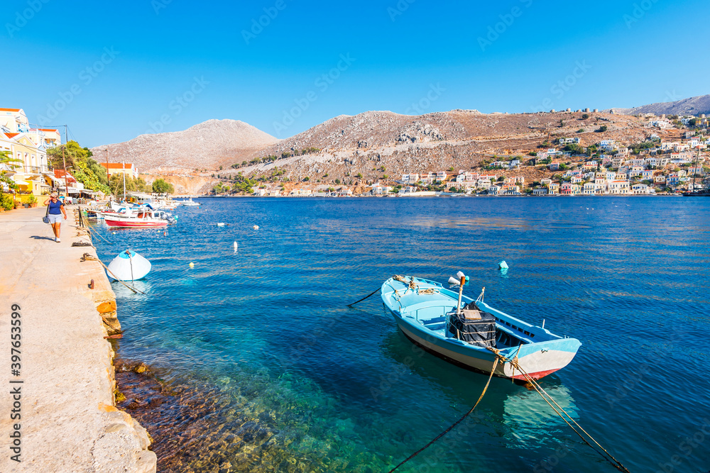 Obraz premium Symi Island view in Greece.