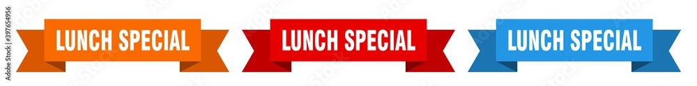 lunch special ribbon. lunch special isolated paper sign. banner lunch special ribbon. lunch special isolated paper sign. banner
