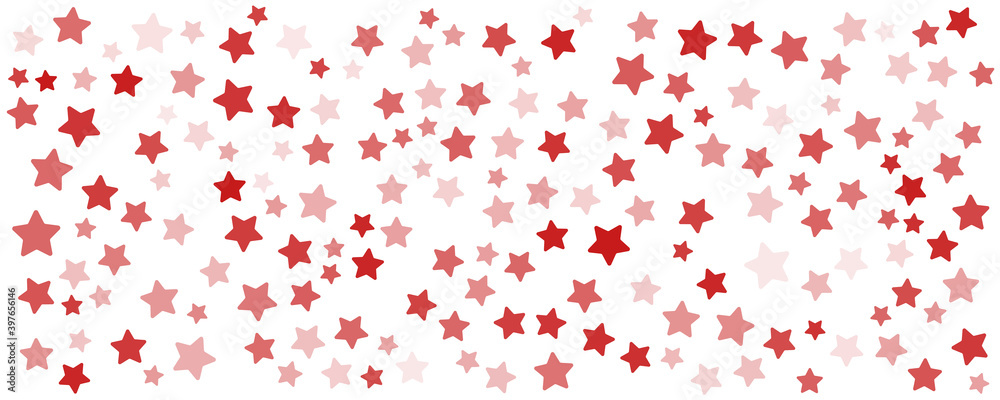 Red star pattern doodle background