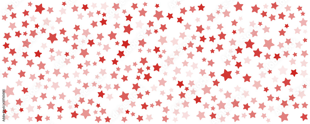 Red star pattern doodle background