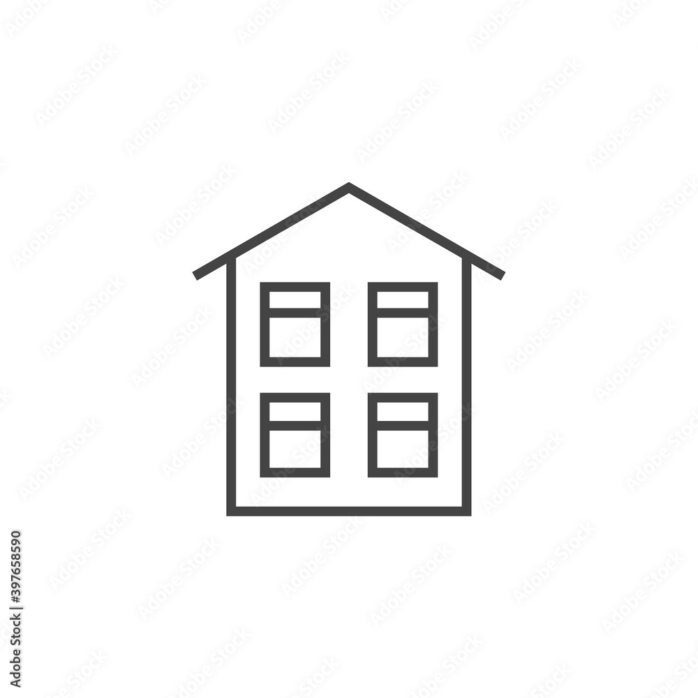House vector icon. Home symbol on white isolated background. House vector icon. Home symbol on white isolated background.