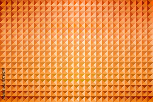 Abstract Orange Geometric Shapes Background - Illustration, 
Three dimensional mosaic vector