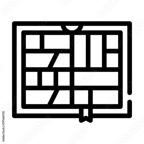 comics book line icon vector illustration black