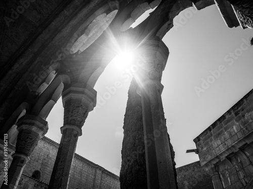 columns of the ancient temple photo