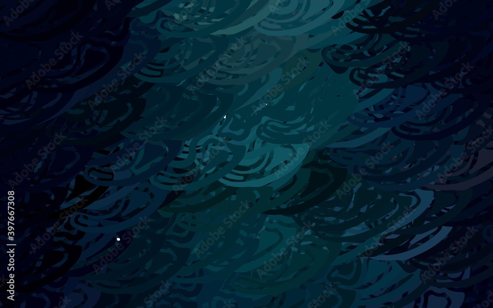 Dark Green vector texture with abstract poly forms.