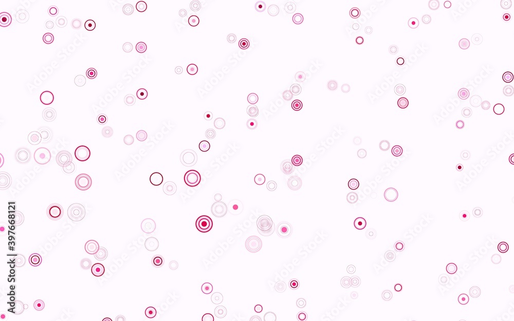 Light Pink vector layout with circle shapes.