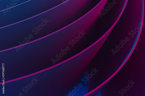Fototapeta Naklejka Na Ścianę i Meble -  Abstract vibrant digital graphic, neon colored sheets
