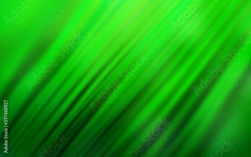 Light Green vector background with galaxy stars.