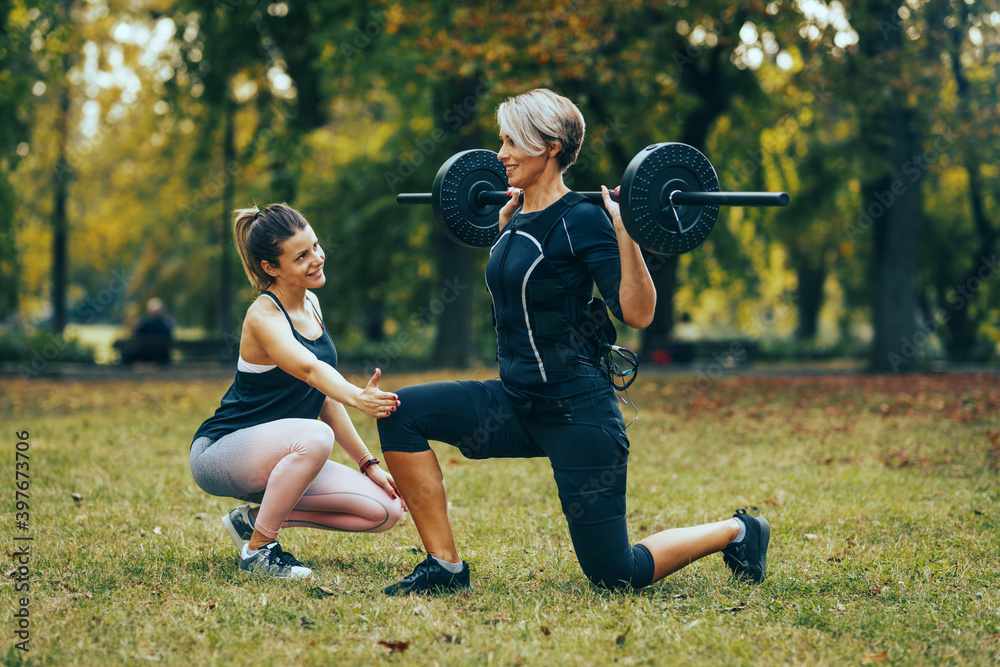 Fototapeta premium Modern Fitness For Healthy Lifestyle