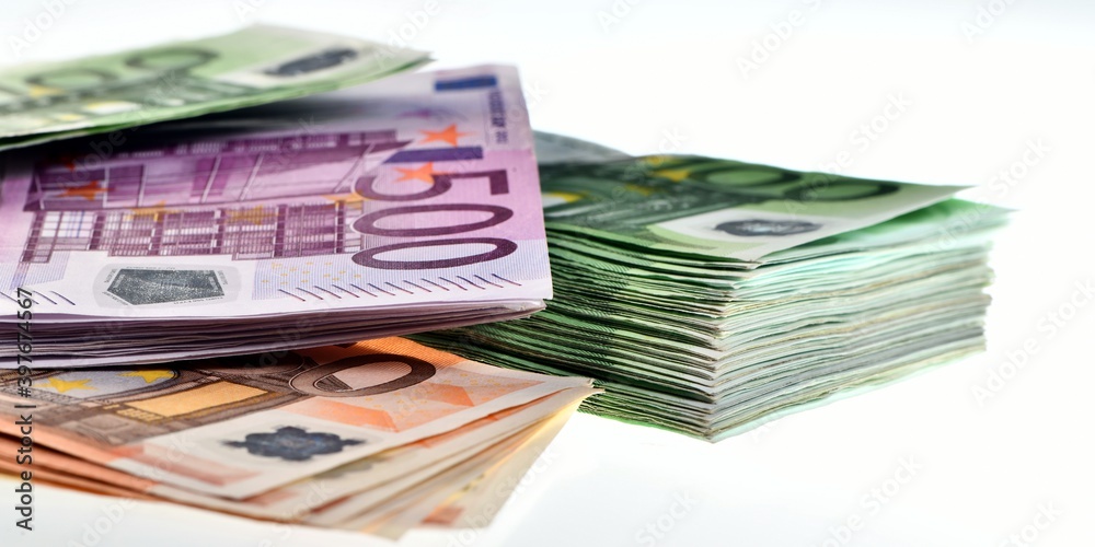 thousands of euros as background