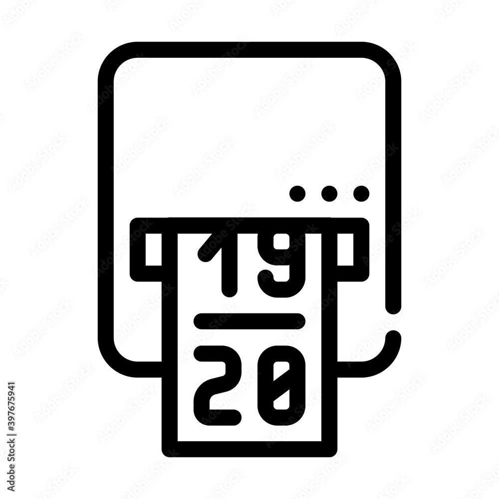 label printer device line icon vector illustration label printer device line icon vector illustration
