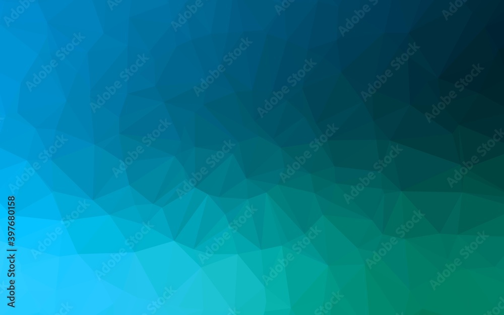 Dark Blue, Green vector abstract mosaic backdrop. Dark Blue, Green vector abstract mosaic backdrop.
