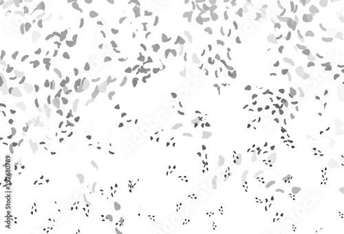 Light silver, gray vector texture with random forms.