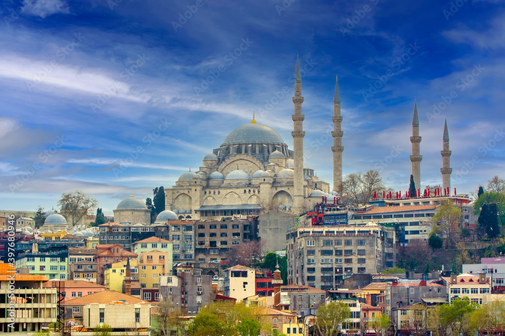 The Suleymaniye mosque is an Ottoman imperial mosque located on the Third Hill of Istanbul, Turkey. 