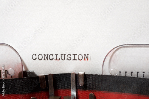 Foto Conclusion concept view