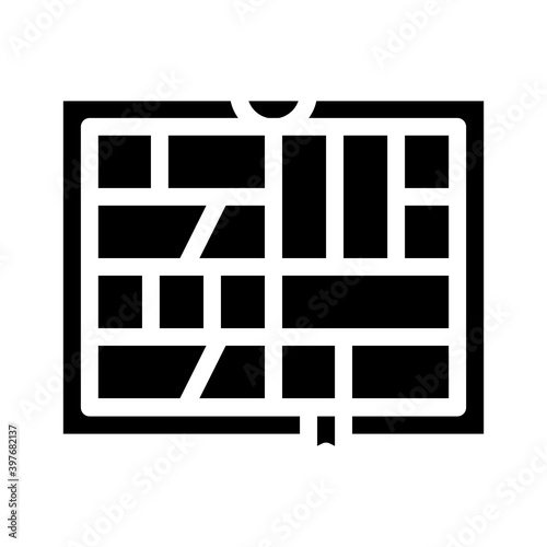 comics book glyph icon vector illustration black