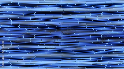blue brick wall background with x-ray