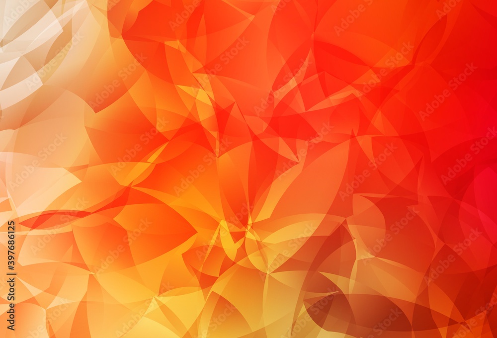 Light Red, Yellow vector shining triangular layout. Light Red, Yellow vector shining triangular layout.