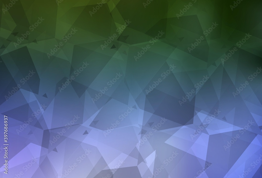 Light Pink, Green vector template with chaotic poly shapes.