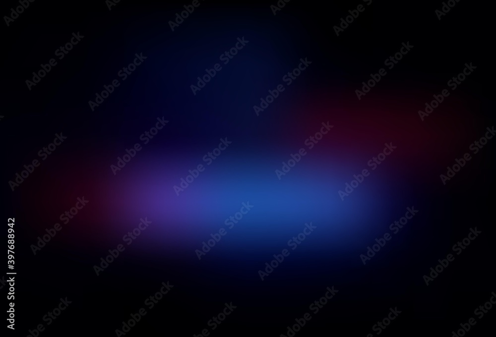 Dark Blue, Red vector blurred pattern.