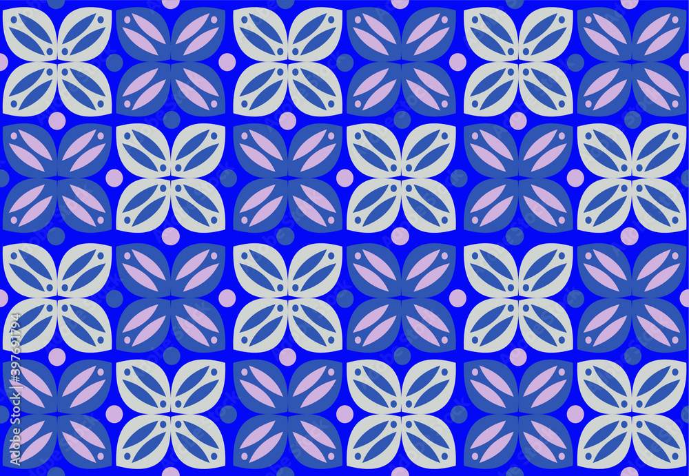 Indonesian batik motif with a repetitive pattern and a very distinctive plant pattern. Vector EPS 10 Indonesian batik motif with a repetitive pattern and a very distinctive plant pattern. Vector EPS 10