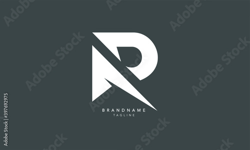 Alphabet letters Initials Monogram logo AR, RA, A and R