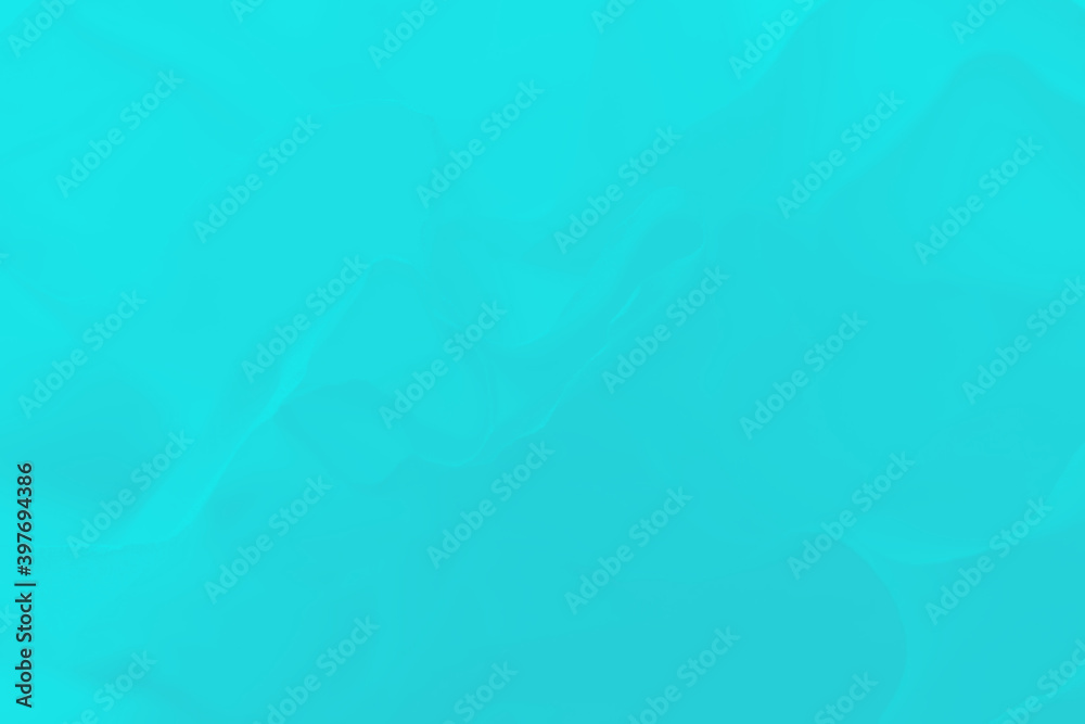 Aquamarine color abstract background with delicate waves