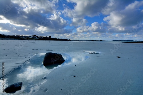 Beautiful seascape at Port-Blanc Penvenan in Brittany. France photo