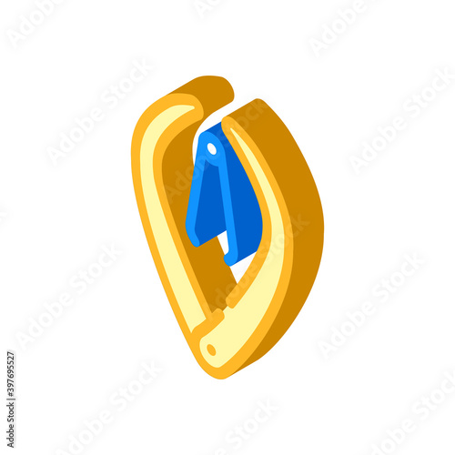 calipers pottery tool isometric icon vector illustration