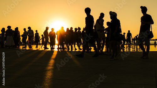 Zachód słońca Zadar 0 Oczekiwanie © FotoArt MP