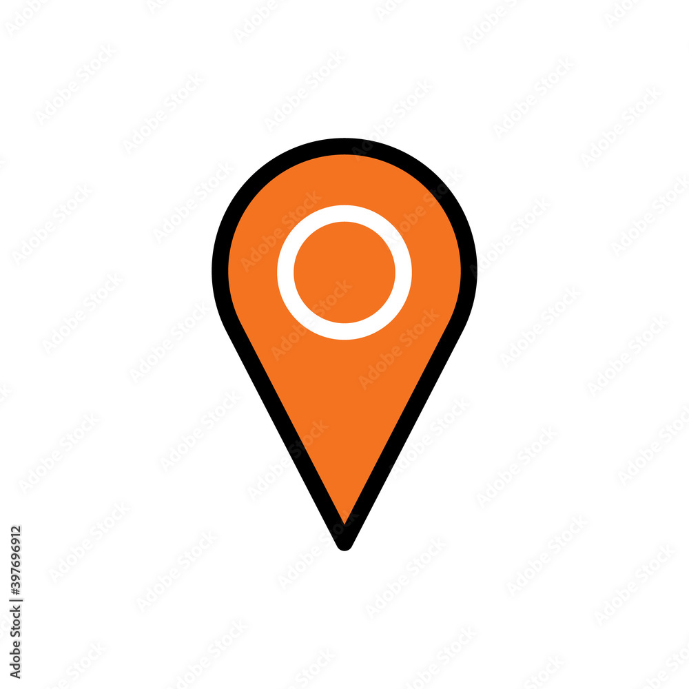 Location icon. Map pin vector symbol. Location icon. Map pin vector symbol.