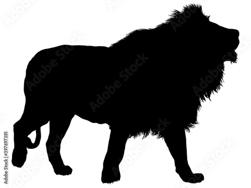 ライオンシルエット_1