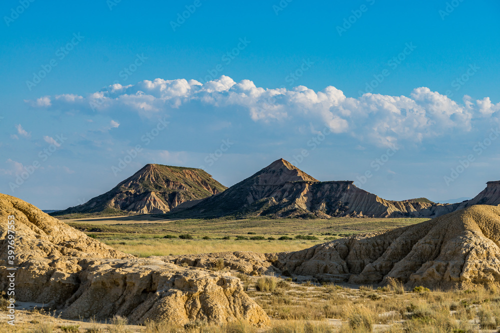 Desert in Spain, Bardenas Reales Desert in Spain, Bardenas Reales