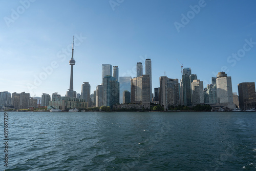 Toronto City Skyline on a sunny day in Ontario Canada