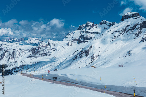 ski resort in the mountains
